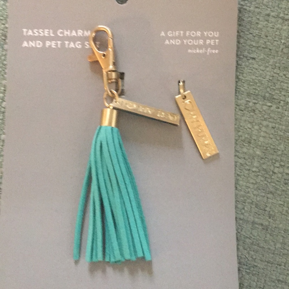 NWT Purse tassel and Pet Charm Gift Set
